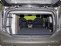 FLYOUT tailgate window Mercedes-Benz V-Class Marco Polo & HORIZON & ACTIVITY (2014 ➞) rolled to the side.