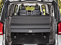 The iXTEND folding bed can be stowed away on the rear bed cushion of the Mercedes-Benz V-Class Marco Polo HORIZON.