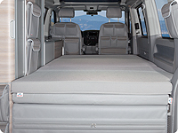 iXTEND cama plegable para VW T6.1/T6 California Ocean, Coast y VW T5 Comfortline