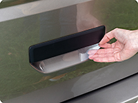 Folio de protección para las manillas del portón trasero del VW T6.1/T6/T5, VW Caddy, transparente 