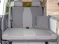 Second Skin for 2-seater bench VW T6.1 California Ocean/Coast in the design "Circuit/Palladium"