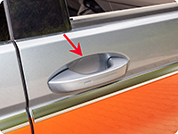 Folios de protección transparentes para manillas de la puerta VW T7