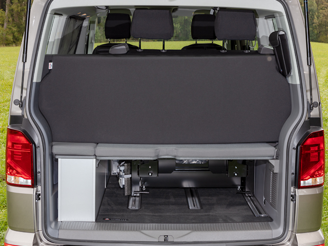 multiflexboard Extension de lit de voiture de camping matelas pliable pliable noir OMAC Lit pliable multiflex compatible avec VW T5 T6 Multivan 2003-2021 