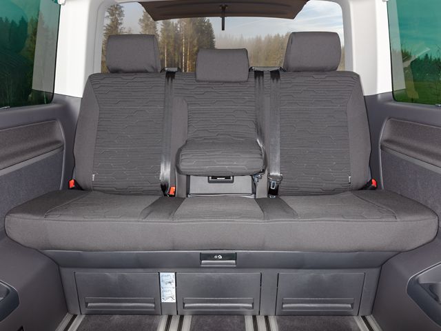 Housses de sièges avant DRIVEDRESSY spécial VW T6 & T6.1 California -  Accessoire intérieur pour van aménagé - H2R Equipements