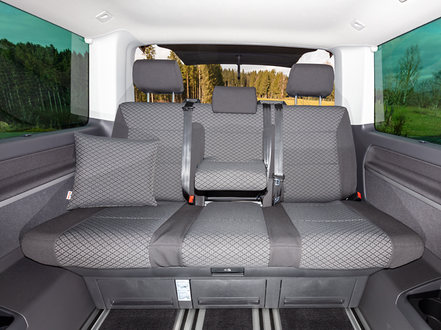 2x Integral Schonbezug Sitzbezüge passend für VW T6 T6.1 California ab