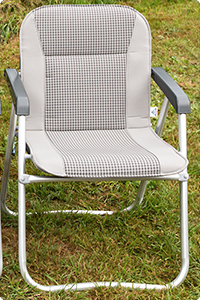 Housses capitonnées fauteuils camping T6 VW California Coast, coloris « Visitamo / Gris Moonrock »