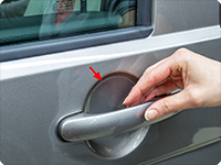 Protection films transparent for 4 door handle cups VW T6.1 / T6 / T5