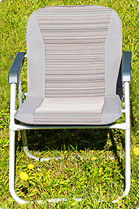Housses capitonnées fauteuils camping California Ocean / Coast / Beach T6.1 VW , coloris « Mixed Dots / Palladium »