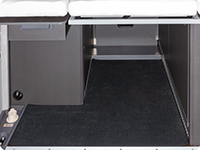  Velour carpet for boot VW Grand California 600/680, design "Titanium Black"