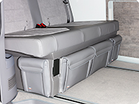 UTILITIES for the bedding box VW T6.1 California Ocean / Coast / Beach, design VW T6.1 "Leather Palladium"