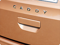Schutzfolie transparent für die Heckklappen-Griffmulde VW Caddy 5 / 4 / 3.