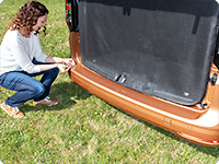 Schutzfolie transparent für lackierte Stoßfänger VW Caddy 5 / Caddy California