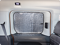 ISOLITE Inside fixed window in sliding door left, VW Caddy 5 / Caddy California with short wheelbase.