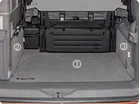 Protección para el maletero VW T6.1 California Ocean/Coast, diseño "Palladium"