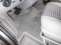Velour carpet VW T6 cabin.